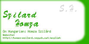 szilard homza business card